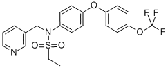 Ethanesulfonamide, N-(3-pyridinylmethyl)-N-[4-[4-(trifluoromethoxy)phenoxy]phenyl]- Structure,353232-94-7Structure