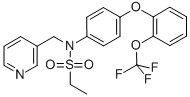 Ethanesulfonamide, N-(3-pyridinylmethyl)-N-[4-[2-(trifluoromethoxy)phenoxy]phenyl]- Structure,353235-41-3Structure