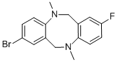 2-Bromo-8-fluoro-5,11-dimethyl-5,6,11,12-tetrahydro-dibenzo[b,f][1,5]diazocine Structure,354133-24-7Structure