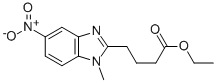 1-Methyl-5-nitro-1H-benzimidazole-2-butanoic Acid Ethyl Ester Structure,3543-72-4Structure