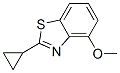 Benzothiazole,2-cyclopropyl-4-methoxy-(9ci) Structure,354760-23-9Structure