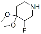 Piperidine,3-fluoro-4,4-dimethoxy-(9ci) Structure,355006-64-3Structure