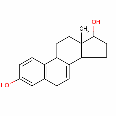 雌甾-1,3,5(10),7-四烯-3,17beta-二醇結(jié)構(gòu)式_3563-27-7結(jié)構(gòu)式