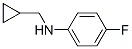 Benzenamine,n-(cyclopropylmethyl)-4-fluoro-(9ci) Structure,356539-43-0Structure