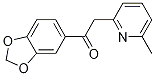 1-(1,3-Benzodioxol-5-yl)-2-(6-methyl-2-pyridinyl)ethanone Structure,356560-89-9Structure