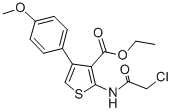 2-(2-Chloro-acetylamino)-4-(4-methoxy-phenyl)-thiophene-3-carboxylic acid ethyl ester Structure,356568-71-3Structure