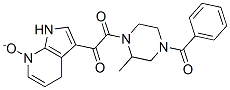 4-Benzoyl-2-methyl-1-[(7-oxido-1H-pyrrolo[2,3-b] pyridin-3-yl)oxoacetyl]-piperazine Structure,357262-90-9Structure