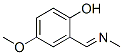 Phenol ,4-methoxy-2-[(methylimino)methyl ]-(9ci) Structure,357423-77-9Structure