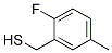 Benzenemethanethiol ,2-fluoro-5-methyl-(9ci) Structure,357613-07-1Structure