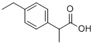 (2RS)-2-(4-乙基苯基)丙酸結(jié)構(gòu)式_3585-52-2結(jié)構(gòu)式