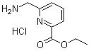 2-Pyridinecarboxylic acid, 6-(aminomethyl)-, ethyl ester, hydrochloride Structure,359015-11-5Structure