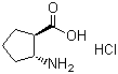 (1S,2S)-(-)-2-Amino-1-cyclopentanecarboxylic acid hydrochloride Structure,359849-58-4Structure