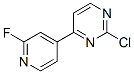 2-Chloro-4-(2-fluoropyridin-4-yl)pyrimidine Structure,361147-25-3Structure