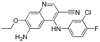 6-Amino-4-(3-chloro-4-fluorophenylamino)-7-ethoxy-quinoline-3-carbonitrile Structure,361162-95-0Structure