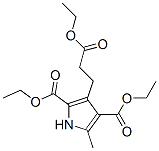 3-(2-Ethoxycarbonyl-ethyl)-5-methyl-1H-pyrrole-2,4-dicarboxylic acid diethyl ester Structure,361380-78-1Structure