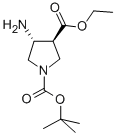 Trans-4-amino-1-n-boc-3-pyrrolidinecarboxylicacidethylester Structure,362489-56-3Structure