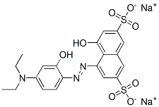 5-(4-Diethylamino-2-hydroxyphenylazo)-4-hydroxynaphthalene-2,7-disulfonic acid sodium salt Structure,3627-04-1Structure