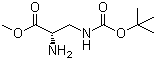 3-[[(1,1-Dimethylethoxy)carbonyl]amino]-D-alanine methyl ester Structure,363191-25-7Structure