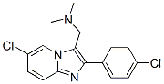 6-Chloro-2-(4-chlorophenyl)-N,N-dimethylimidazo[1,2-a]pyridine-3-methanamine Structure,365213-33-8Structure