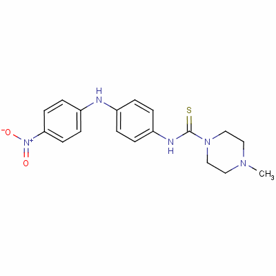 4-Methyl-n-[4-[(4-nitrophenyl)amino]phenyl ]-1-piperazinecarbothioamide Structure,36590-19-9Structure