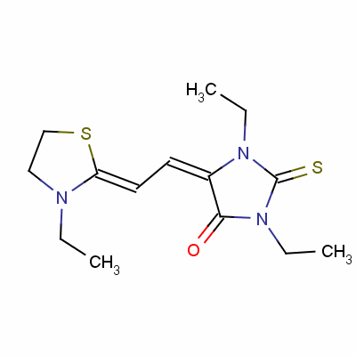 1,3-Diethyl-5-[(3-ethylthiazolidin-2-ylidene)ethylidene]-2-thioxoimidazolidin-4-one Structure,36590-99-5Structure