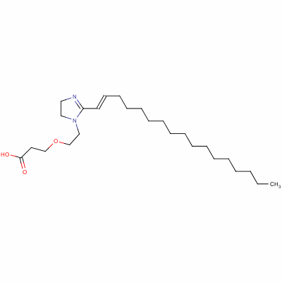 3-[2-[2-(Heptadecenyl)-4,5-dihydro-1h-imidazol-1-yl ]ethoxy]propionic acid Structure,36619-33-7Structure