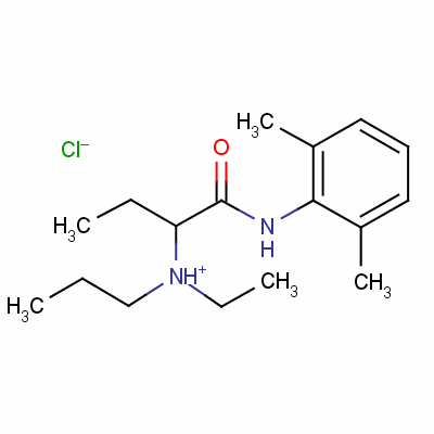 Etidocaine hydrochloride Structure,36637-19-1Structure