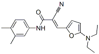 2-Propenamide,2-cyano-3-[5-(diethylamino)-2-furanyl ]-n-(3,4-dimethylphenyl)- Structure,366816-37-7Structure