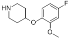 4-(4-Fluoro-2-methoxyphenoxy)piperidine Structure,367501-04-0Structure