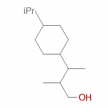 4-(異丙基)-alpha,beta-二甲基環(huán)己基丙烷-1-醇結(jié)構(gòu)式_36779-89-2結(jié)構(gòu)式