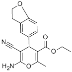 Ethyl 6-amino-5-cyano-4-(2,3-dihydro-1-benzofuran-5-yl)-2-methyl-4h-pyran-3-carboxylate Structure,368870-00-2Structure