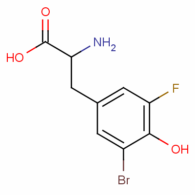 2-Amino-3-(3-bromo-5-fluoro-4-hydroxyphenyl)propanoic acid Structure,369-95-9Structure