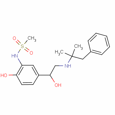 N-(2-hydroxy-5-(1-hydroxy-2-(2-methyl-1-phenylpropan-2-ylamino)ethyl)phenyl)methane Structure,37000-20-7Structure