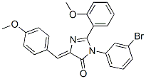 4H-imidazol-4-one,3-(3-bromophenyl)-3,5-dihydro-2-(2-methoxyphenyl)-5-[(4-methoxyphenyl)methylene]- Structure,370079-09-7Structure