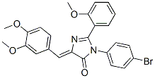 4H-imidazol-4-one,3-(4-bromophenyl)-5-[(3,4-dimethoxyphenyl)methylene]-3,5-dihydro-2-(2-methoxyphenyl)- Structure,370090-03-2Structure