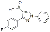 3-(4-Fluorophenyl)-1-phenyl-1H-pyrazole-4-carboxylic acid Structure,370098-34-3Structure