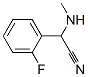 Benzeneacetonitrile,2-fluoro-alpha-(methylamino)-(9ci) Structure,370554-90-8Structure