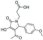 3-[3-Acetyl-4-hydroxy-2-(4-methoxy-phenyl)-5-oxo-2,5-dihydro-pyrrol-1-yl]-propionic acid Structure,370584-35-3Structure