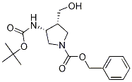 (3R,4r)-3-(boc-amino)-1-cbz-4-(hydroxymethyl)pyrrolidine Structure,370881-64-4Structure