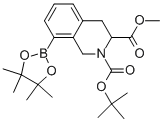 3,4-二氫-8-(4,4,5,5-四甲基-1,3,2-二噁硼烷-2-基)-2,3(1H)-異喹啉二羧酸 2-(1,1-二甲基乙基) 3-甲酯結(jié)構(gòu)式_370881-69-9結(jié)構(gòu)式