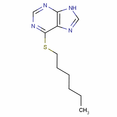 6-(Hexylthio)-1h-purine Structure,37109-78-7Structure