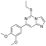 7-(3,4-Dimethoxyphenyl)-5-(ethylthio)imidazo[1,2-c]pyrimidine Structure,371169-29-8Structure