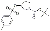 (S)-3-(甲苯-4-磺酰氧基)-吡咯烷-1-羧酸叔丁酯結(jié)構(gòu)式_371240-55-0結(jié)構(gòu)式