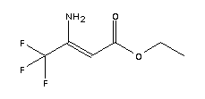 3-氨基-4,4,4-三氟巴豆酸乙酯結構式_372-29-2結構式