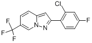 2-(2-Chloro-4-fluorophenyl)-6-(trifluoromethyl)pyrazolo[1,5-a]pyridine Structure,372122-57-1Structure