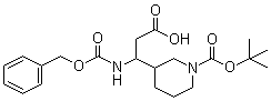 3-N-cbz-amino-3-(3-boc)piperidine-propionic acid Structure,372144-13-3Structure