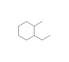 1-乙基-2-甲基環(huán)己烷結(jié)構(gòu)式_3728-54-9結(jié)構(gòu)式