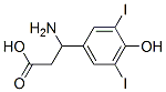 3-Amino-3-(3,5-diiodo-4-hydroxy-phenyl)propionic acid Structure,3734-24-5Structure