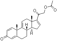 3,20-Dioxopregna-1,4,9(11),16-tetraen-21-yl acetate Structure,37413-91-5Structure