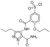 4-[2-Propoxy-5-(chlorosulfonyl)benzamido]-1-methyl-3-propyl-5-carbamoyl pyrazole Structure,374776-34-8Structure